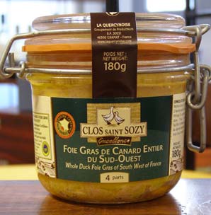 Foie Gras de ma boite Clos St Sozy, ou alors en hyper : Maistres Occitans