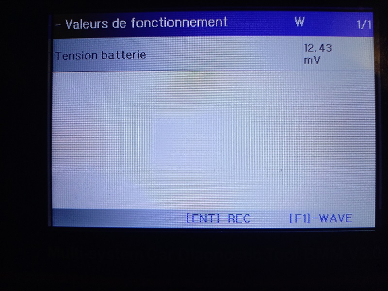 tension batterie moteur à l'arrêt depuis 10 mn